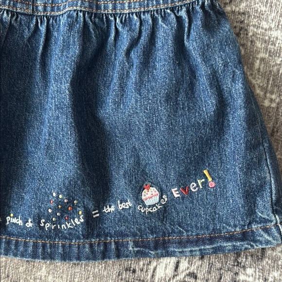 OshKosh B'gosh Vintage Pink Top and Blue Denim Dress Set - Picture 8 of 8